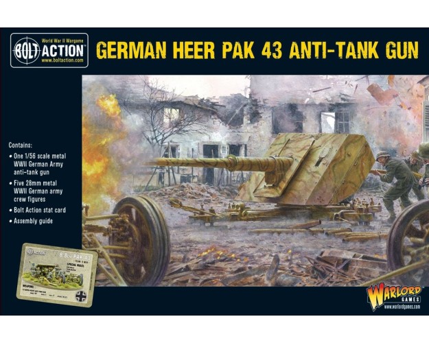 German Heer Pak 43 anti-tank gun