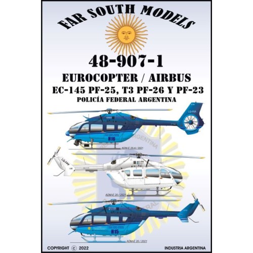 EUROCOPTER / AIRBUS EC-145 PF-25, T3 PF-26 Y PF-23 - POLICÍA FEDERAL ARGENTINA