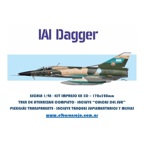 IAI DAGGER 1/48 IMPRESO EN 3D