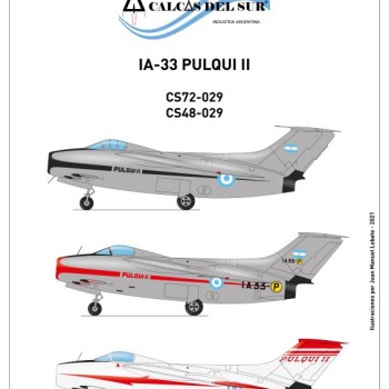 IA-33 PULQUI II - CALCAS 1/48