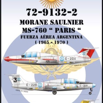 MORANE SAULNIER MS-760 "PARÍS" - FUERZA AÉREA ARGENTINA 1965-1970