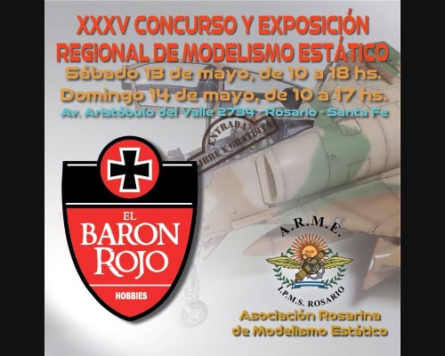 CONCURSO Y EXPOSICIÓN DE MODELISMO EN ROSARIO - 13 Y 14 DE MAYO 2023