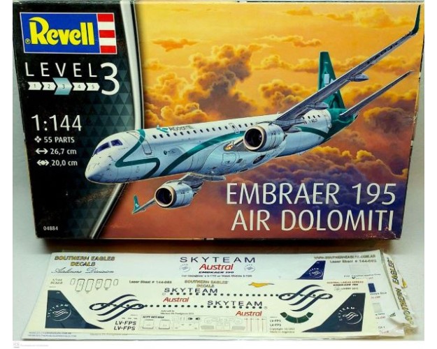 EMBRAER 195 AIR DOLOMITI + CALCAS PARA VERSIÓN DE AUSTRAL