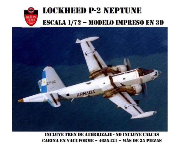LOCKHEED P-2 NEPTUNE 1/72 3D