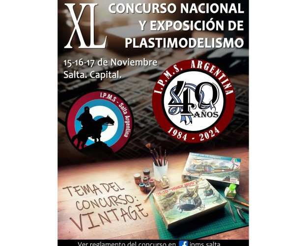 CONCURSO Y NACIONAL DE PLASTIMODELISMO EN SALTA - NOVIEMBRE 2024