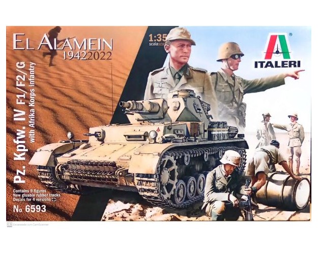 EL ALAMEIN 1942-2022 - PZ.KPFW.IV F1/F2/G with AFRIKAKORPS INFANTRY