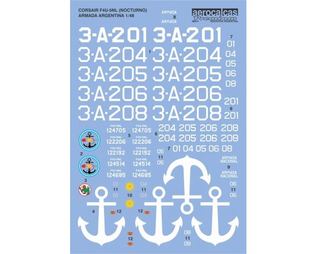 CORSAIR F4U-5NL NOCTURNO ARMADA ARGENTINA (48014)