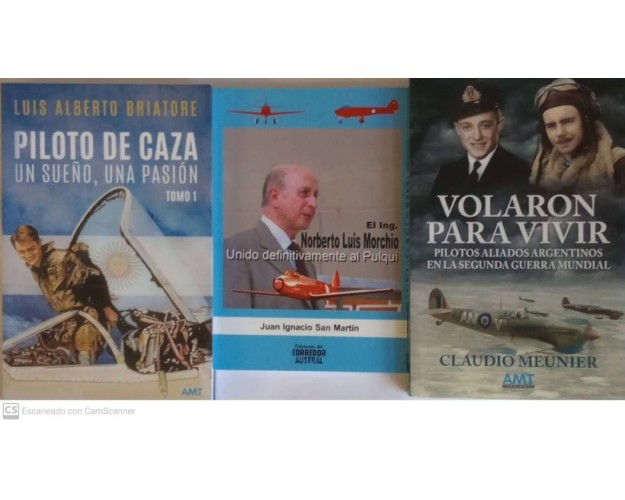 VOLARON PARA VIVIR + PILOTO DE CAZA + ING.MORCHIO PULQUI