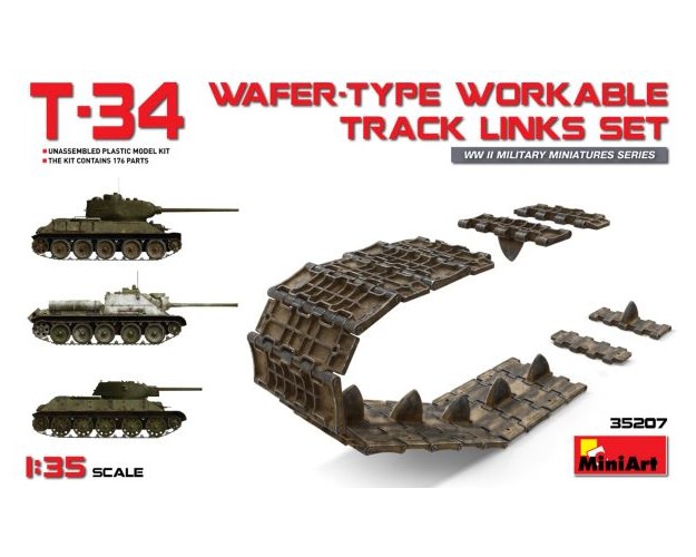 T-34 WAFER-TYPE WORKABLE TRACK LINKS SET (ORUGAS)