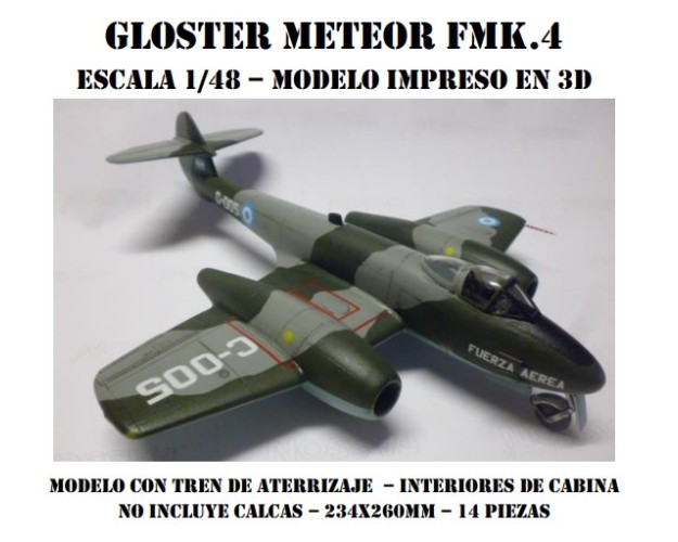 GLOSTER METEOR FMK.4 1/48 3D