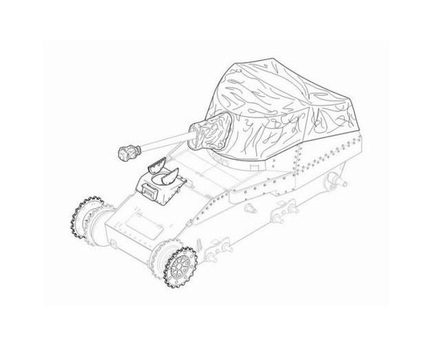 Sd.Kfz. 138 Ausf. M Marder III early-conversion set - Para kit de Tamiya