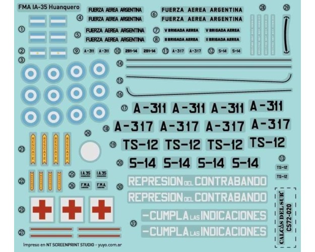 I.A. 35 HUANQUERO - IMPRESO 3D EN RESINA - 1/72