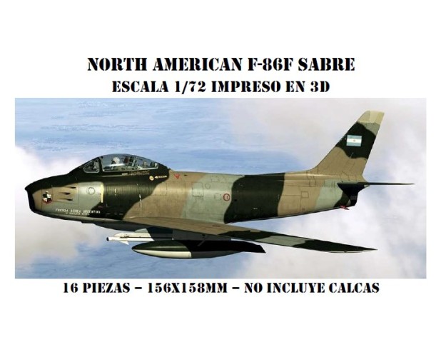 NORTH AMERICAN F-86F SABRE - 3D