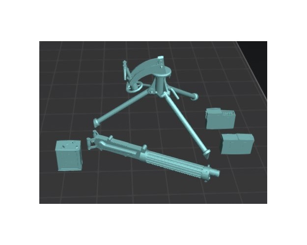 Ametralladora Vickers.303+tripode (x5)