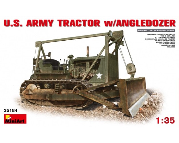 U.S.ARMY TRACTOR W/ANGLED DOZER BLADE