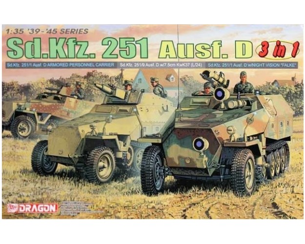 Sd.Kfz.251 Ausf.D 3 en 1