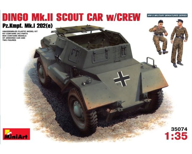 DINGO Mk.II SCOUT CAR w/CREW Pz.Kmpf. Mk.I 202 (e)