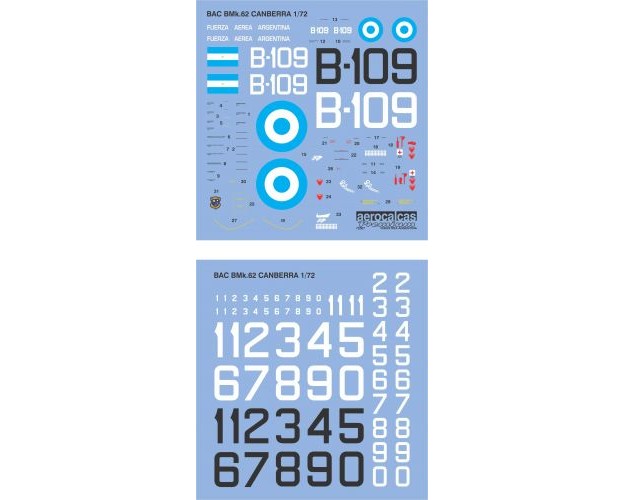 BAC BMk.62 CANBERRA FUERZA AEREA ARGENTINA (72007)