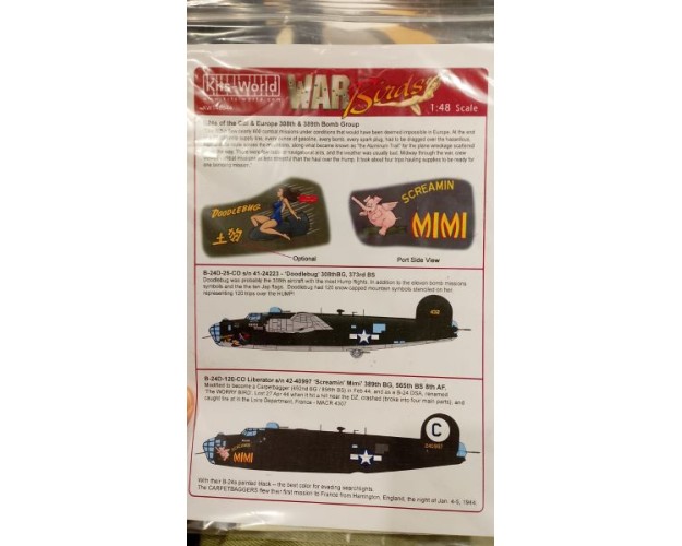 B-24J LIBERATOR (SIN CAJA) + CALCAS KITS WORLD