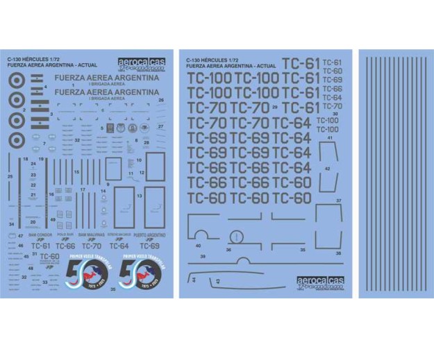 C-130 HERCULES 1/72 FUERZA AEREA ARGENTINA - ACTUAL (72012)