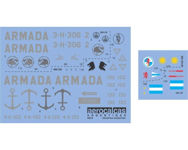 Airmacchi MB 326 Baja visibilidad *** UH-1H Infanteri­a de Marina (48018)