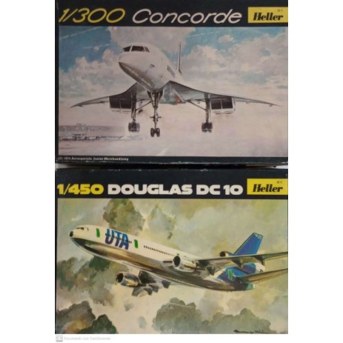 COMBO DC-10 + CONCORDE HELLER