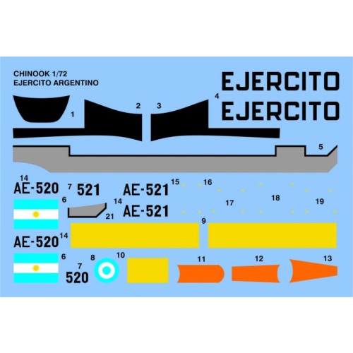 CHINOOK EJERCITO ARGENTINO 1/72 (72019)