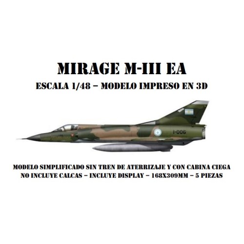 MIRAGE III EA -1/48 - IMPRESO 3D