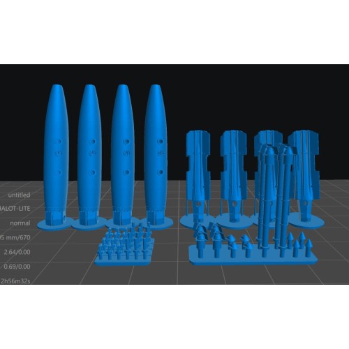 Set de Bombas MK82 SNAKEYE con espoletas