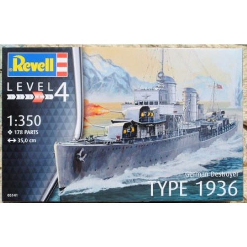 GERMAN DESTROYER TYPE 1936