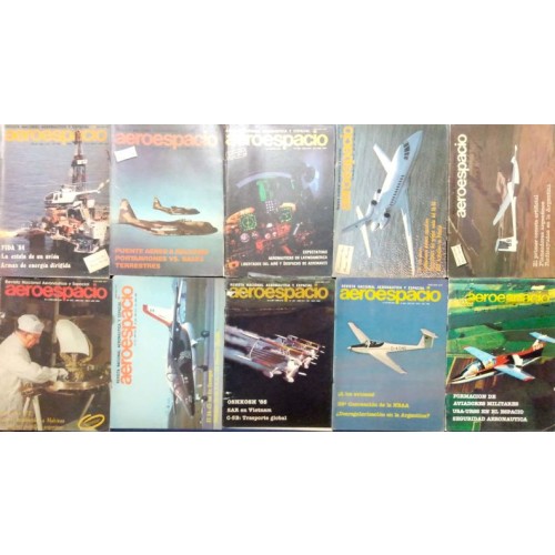 LOTE 10 REVISTAS “AEROESPACIO” 1984-1986