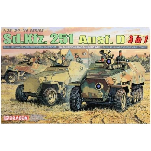 Sd.Kfz.251 Ausf.D 3 en 1