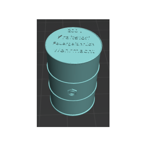 Tambor 200 litros "Wehrmacht" (x1)