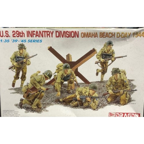 U.S. 29th INFANTRY DIVISIONA - OMAHA BEACH D-DAY 1944 - SIN CAJA