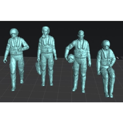 Pilotos de F16 (set.1). 4 figuras