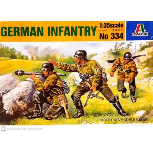 German Infantry - 3 figuras en combate