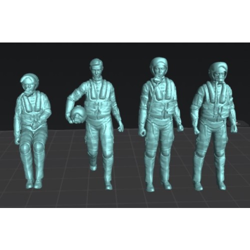 Pilotos de F16 (set.2). 4 figuras