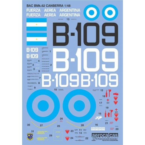 BAC BMk.62 CANBERRA FUERZA AEREA ARGENTINA (48004)