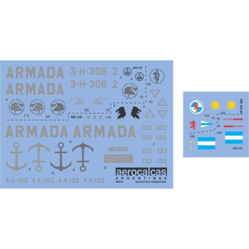 Airmacchi MB 326 Baja visibilidad *** UH-1H Infanteria de Marina (48018)