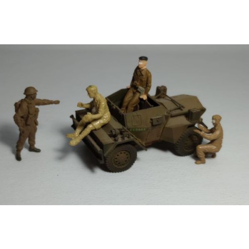 DIORAMA: DINGO + 4 BRITÁNICOS IIGM