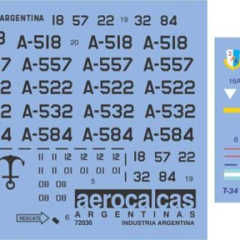 IA-58 Pucara Fuerza Aerea Argentina *** T-34 Turbomentor Armada Argentina (72036)