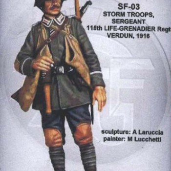 SERGEANT STORM TROOPS 118TH LIFE GRENADIER REGT. VERDUN , 1916