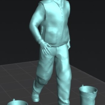 Baldes metálicos- sano y abollado (x4)