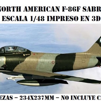 NORTH AMERICAN F-86F SABRE - 3D-1/48