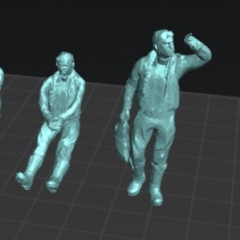 Pilotos WWII (set.1). 4 figuras - 1/48