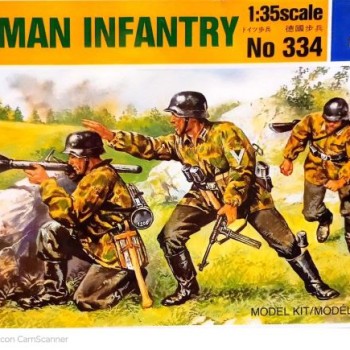 German Infantry - 3 figuras en combate