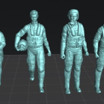 Pilotos de F16 (set.2). 4 figuras